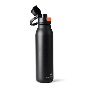 Nordic Drift Single-Wall Water Bottle 750 ml made from RCS, Black