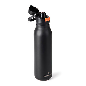 Nordic Drift Single-Wall Water Bottle 750 ml made from RCS, Black