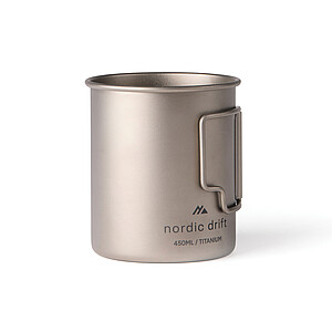 Nordic Drift Titanium Mug 450 ml, Silver