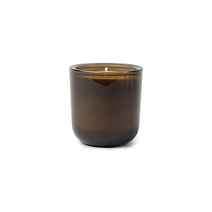 Nordic essence scented candle large, off white, dark brown