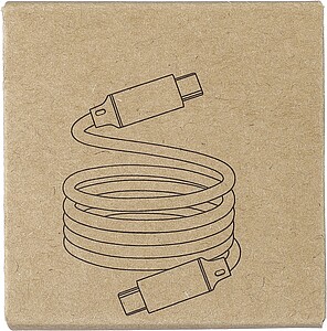 Nylon charging cable Janet, black