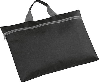 Nylon conference bag, black