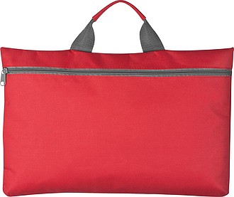 Nylon conference bag, red