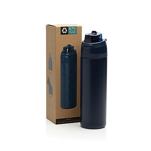 Omni Sip RCS certified re-steel lockable bottle 700ml, navy blue