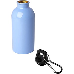 Oregon 400 ml RCS certified single wall stainless steel water bottle with carabiner, cloud blue