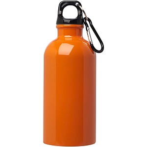 Oregon 400 ml RCS certified single wall stainless steel water bottle with carabiner, orange