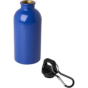Oregon 400 ml RCS certified single wall stainless steel water bottle with carabiner, royal blue