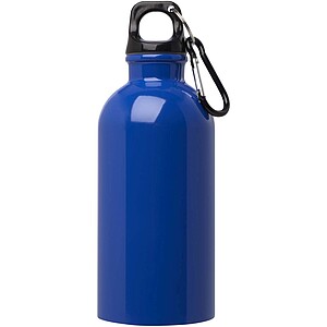 Oregon 400 ml RCS certified single wall stainless steel water bottle with carabiner, royal blue