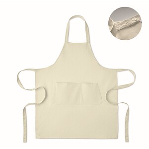 Organic cotton apron 240 gr/m2, off white