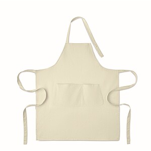 Organic cotton apron 240 gr/m2, off white