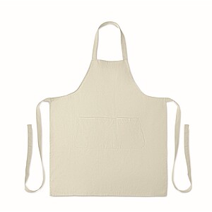 Organic cotton apron 240 gr/m2, off white
