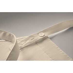 Organic cotton apron 240 gr/m2, off white