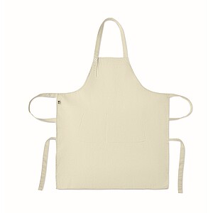 Organic cotton apron 240 gr/m2, off white