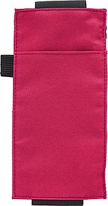 Oxford fabric (900D) notebook pouch with elastic to fit around the cover of a notebook.