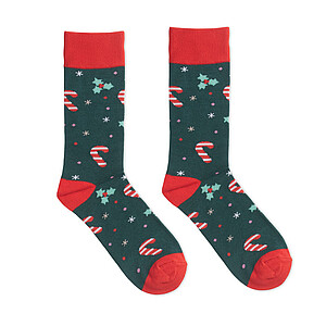 Pair of Christmas socks M, green