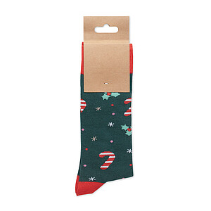 Pair of Christmas socks M, green