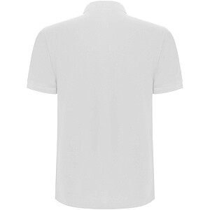Pegaso Premium short sleeve mens polo, white