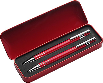 Pen set, ballpen and pencilSilver