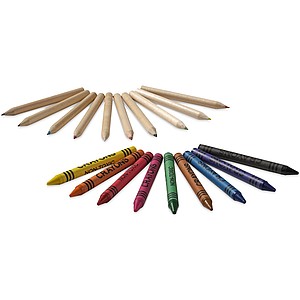 Pencil and Crayon set, natural