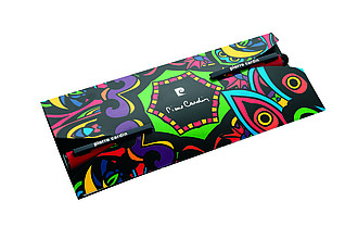 PIERRE CARDIN CELEBRATION SET Ballpoint pen and Roller, orange
