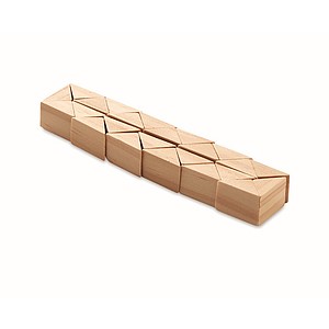 Pine wood 24 piece twist puzzle