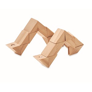 Pine wood 24 piece twist puzzle