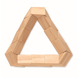 Pine wood 24 piece twist puzzle
