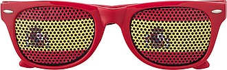 Plexiglass sunglasses with country flag
