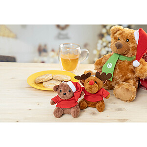 plush Christmas reindeer keyring