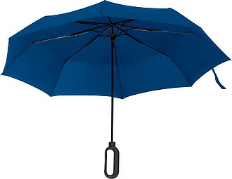 Pocket umbrella with carabiner handle