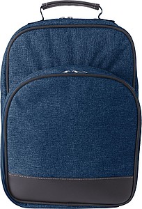 Polycanvas (600D) picnic cooler backpack with aluminium foil lining.