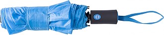 Polyester (170T) automatic open and close umbrella with eight panels.