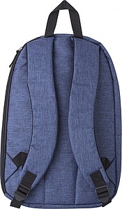 Polyester (300D) backpack, with main compartment, front pocket and interior pocket.