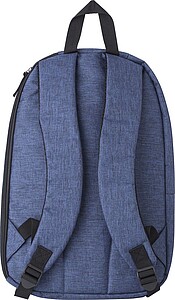 Polyester (300D) backpack, with main compartment, front pocket and interior pocket.