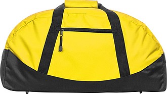 Polyester sports or travel bag, yellow