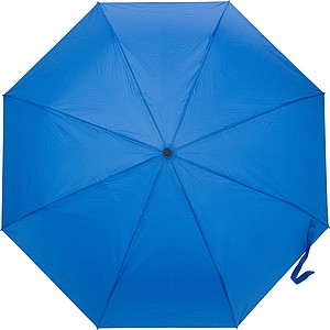 Pongee (190T) automatic, foldable umbrella with eight panels.