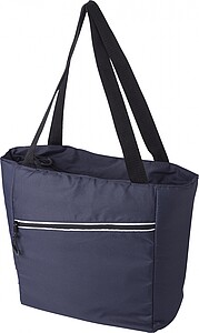 Pongee (75D) cooler bag with PEVA interior lining.