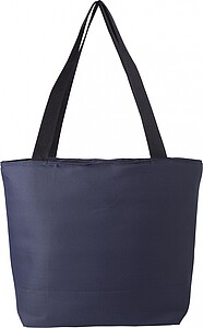 Pongee (75D) cooler bag with PEVA interior lining.