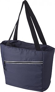 Pongee (75D) cooler bag with PEVA interior lining.
