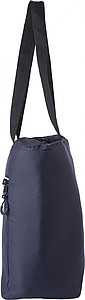 Pongee (75D) cooler bag with PEVA interior lining.