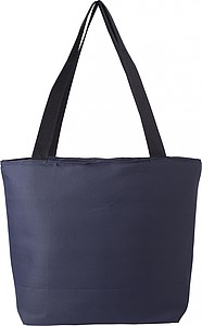 Pongee (75D) cooler bag with PEVA interior lining.