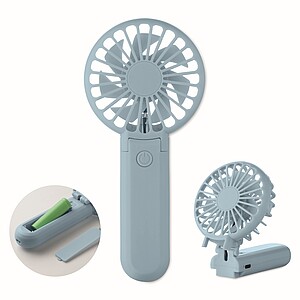 Portable foldable fan, baby blue