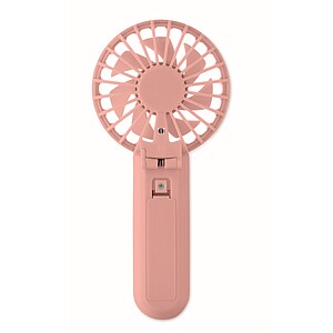 Portable foldable fan, baby pink