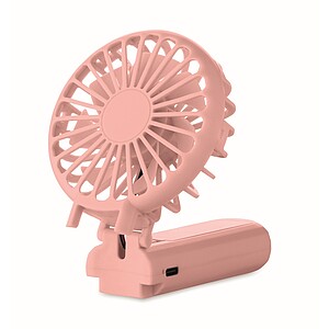 Portable foldable fan, baby pink