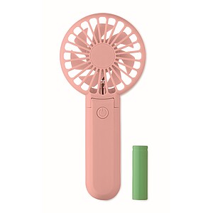 Portable foldable fan, baby pink