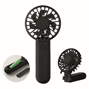 Portable foldable fan, black