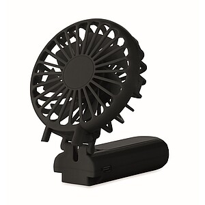 Portable foldable fan, black