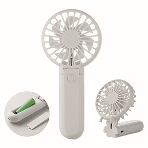 Portable foldable fan, white