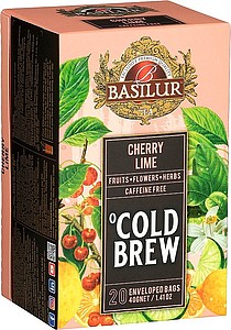 Portioned iced tea Cold Brew Cherry Lime, 20 x 2 g