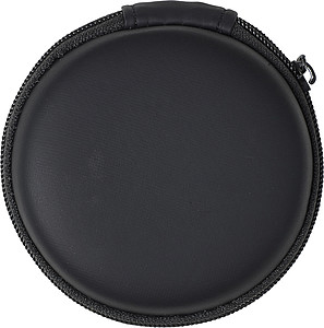 Pouch with in-ear earphones